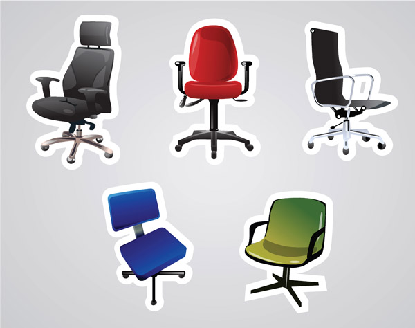 free vector Office furniture vector